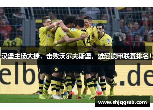 汉堡主场大捷，击败沃尔夫斯堡，雄起德甲联赛排名！