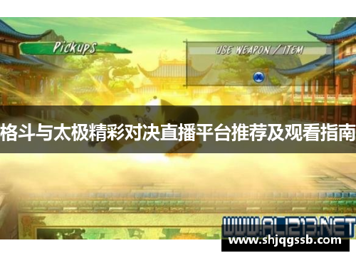 格斗与太极精彩对决直播平台推荐及观看指南